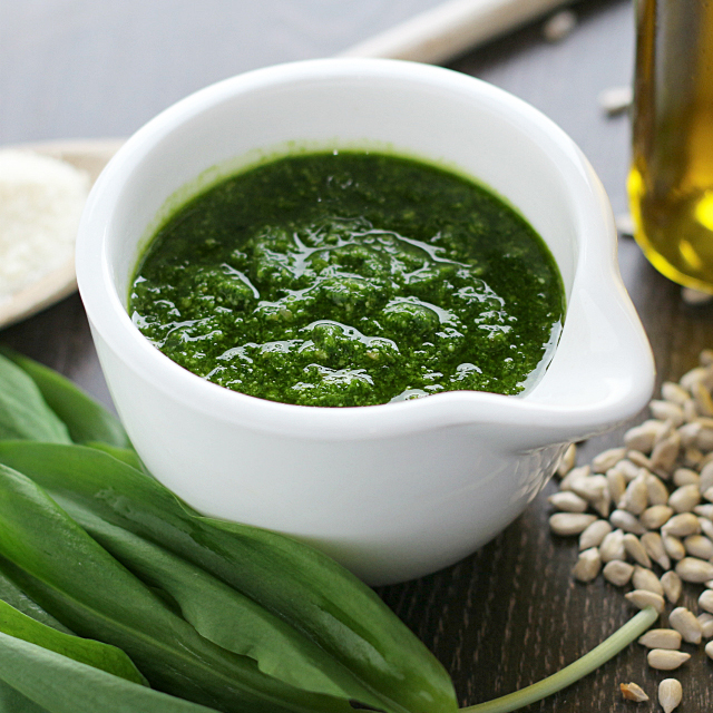wild garlic pesto from dunbrody country house